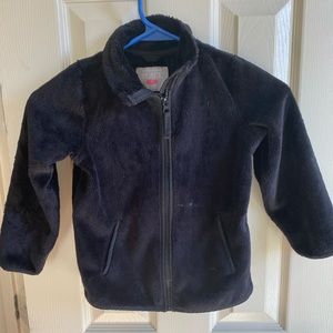 4T black lightweight fleece jacket